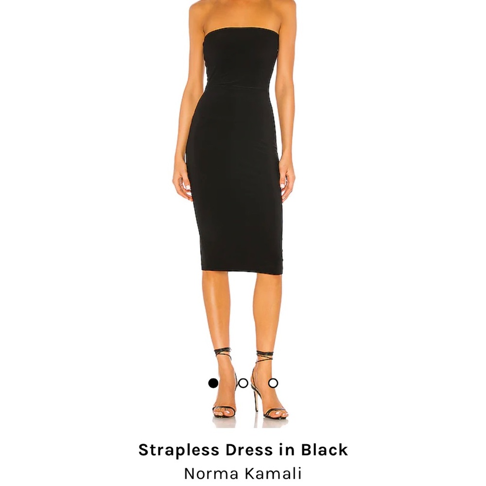 NWT! Norma Kamali strapless jersey dress